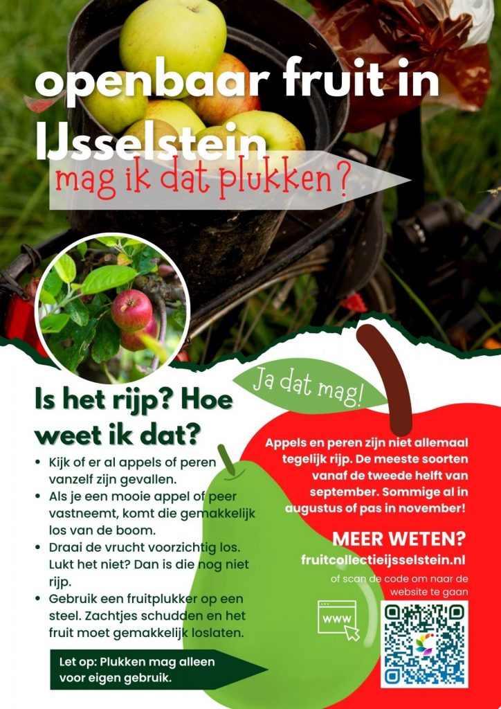 Fruit plukken flyer
